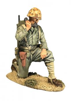 Image of U.S. Marine with SCR300 Radio, 1944-45--single figure