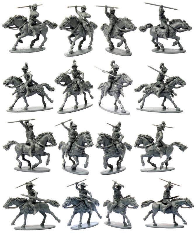 Greek Light Cavalry--12 unpainted plastic 28mm mounted figures--TWO IN STOCK. #3