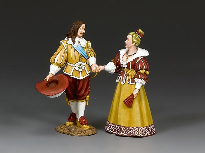 King Louis XIII & Queen Anne of France--two figures - PnM077