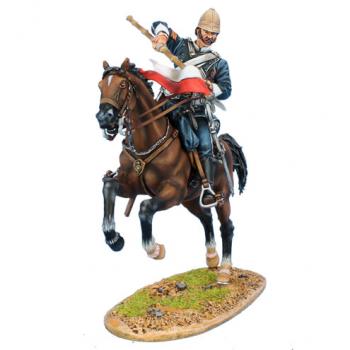 Image of British 17th Lancers Sergeant--single mounted figure