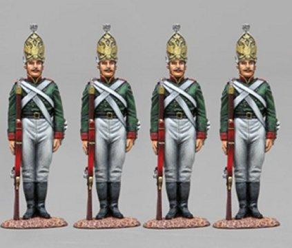 Four Russian Pavlowski Grenadiers at Attention--four figures--RETIRED--LAST ONE!! #1