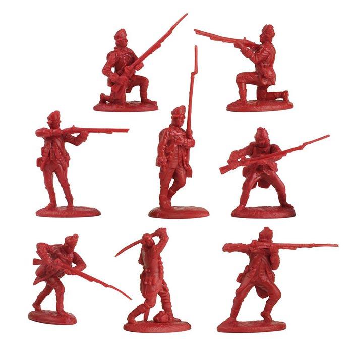 British Light Infantry--16 figures in 8 poses #1