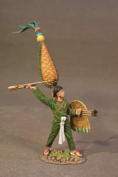 Image of Aztec Warrior with Atlatl--single figure--RETIRED--LAST ONE!!