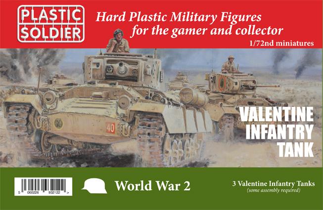1/72 Scale British Valentine Tank - Makes 5 (Red Box) #1