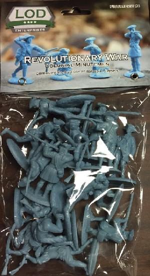 Colonial Minutemen (BLUE)--16 pieces in 8 different poses (originally released by Barzso Playsets) #1