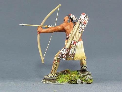 Apache Warrior Firing with Bow--single figure #2