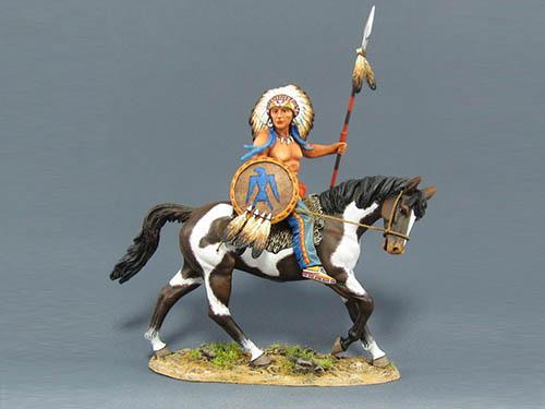 Sioux Warrior on Horse--single mounted figure #1