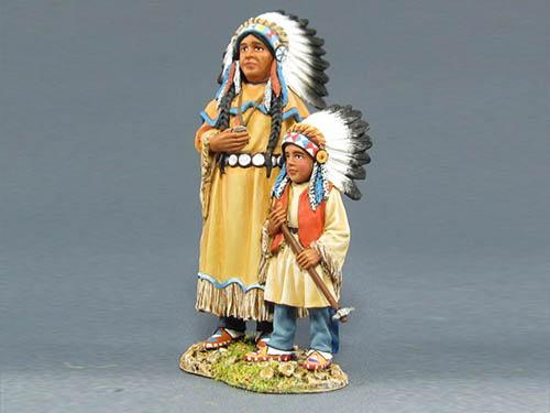 Sioux Woman and Child--two figures on single base #1