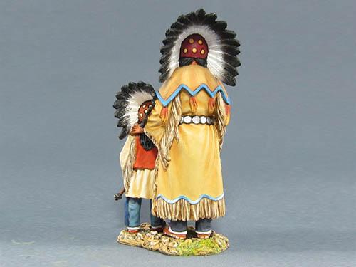 Sioux Woman and Child--two figures on single base #3
