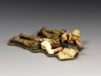 Image of Japanese Type 99 Machine Gun and Crew--two figures--RETIRED -- LAST ONE!!
