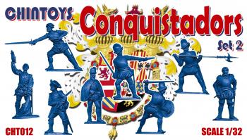 Conquistadors Set 2--eight plastic figures--ONE IN STOCK. Conquistadors Set 2--eight plastic figures--ONE IN STOCK. #39549
