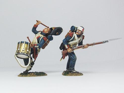 Napoleonic French Old Guardsman and Drummer--two figures--RETIRED--LAST ONE!! #1