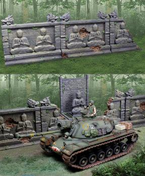 Image of Vietnam Buddha Walls Set--three pieces--RETIRED--LAST ONE!!