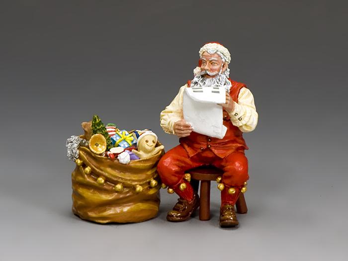 Christmas Eve Santa--single sitting figure and sack #1