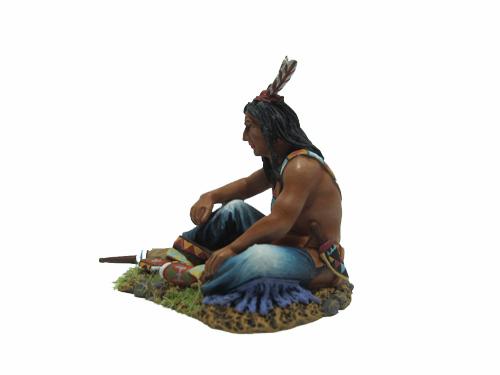 Sitting on the Ground--single seated Sioux Indian figure #2