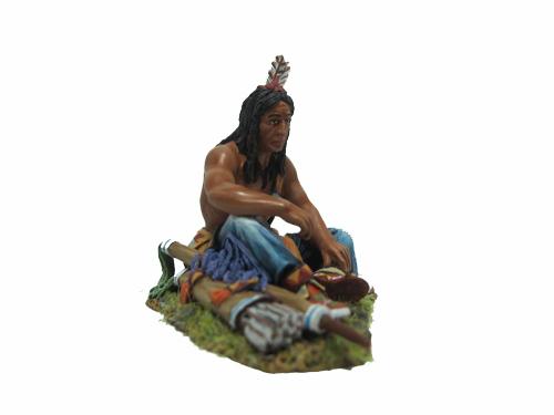 Sitting on the Ground--single seated Sioux Indian figure #3