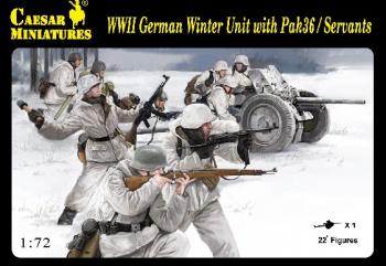 WWII German Winter Unit Servants (24) with Pak 36 Gun--LAST ONE!! WWII German Winter Unit Servants (24) with Pak 36 Gun--LAST ONE!! #39755