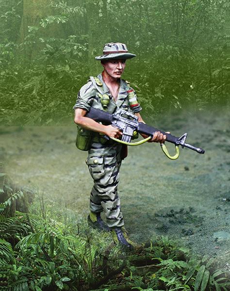Vietnam LRRP Advancing--single U.S. Army Ranger figure--RETIRED--LAST TWO!! #1