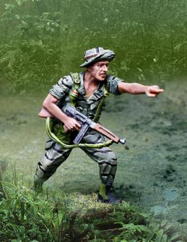 Image of Vietnam LRRP Pointing--single U.S. Army Ranger figure--RETIRED--LAST TWO!!