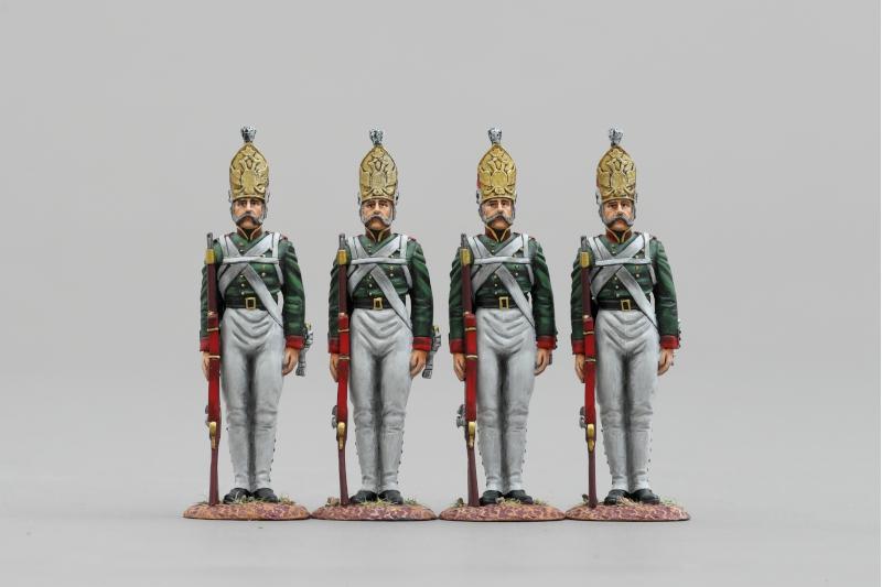 Four Pavlowski Grenadiers Stood at Attention (1812 Uniform)--four figures--RETIRED--LAST ONE!! #1