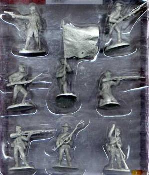 Image of Confederate Infantry Set # 1 Grey--8 figures in 8 Poses (Blister Carded)