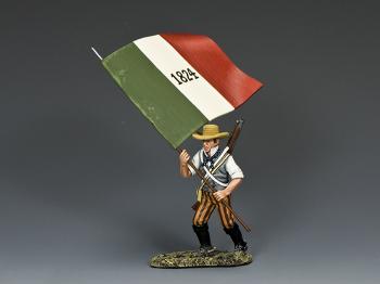 Image of The Flagbearer--single Micajah Autry figure with flag--RETIRED--LAST ONE!!