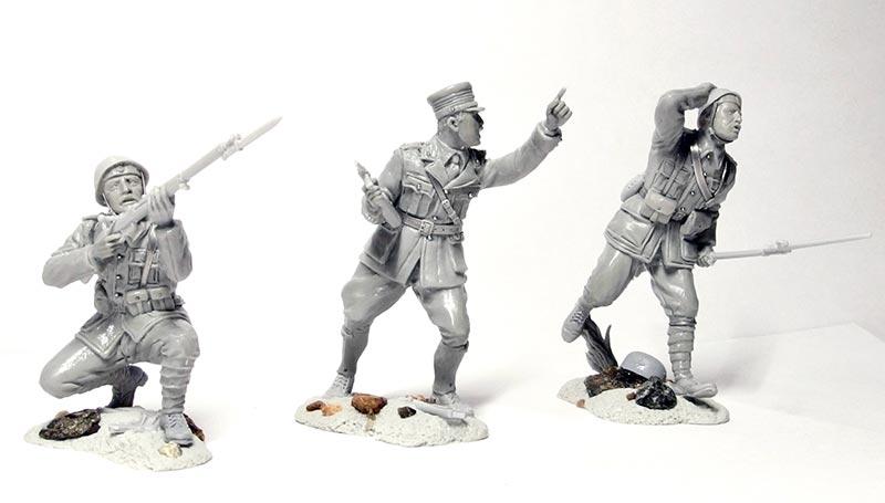 Greek Infantry and Militia, Battle of Crete, 1941--6 figures in 6 Poses #2