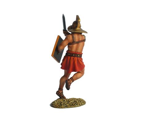 Thraex slashing with a sword--single Roman gladiator figure #3