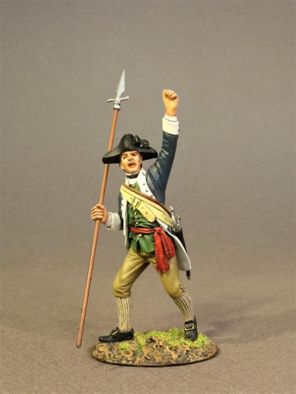 Infantry Officer, 2nd Massachusetts Regiment, Continental Army, The Battle of Saratoga, 1777, Drums Along the Mohawk--single figure #1