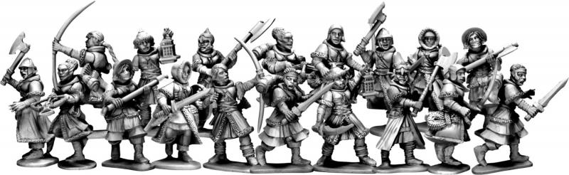 Frostgrave Soldier II (Females) 20 HP figures. #2