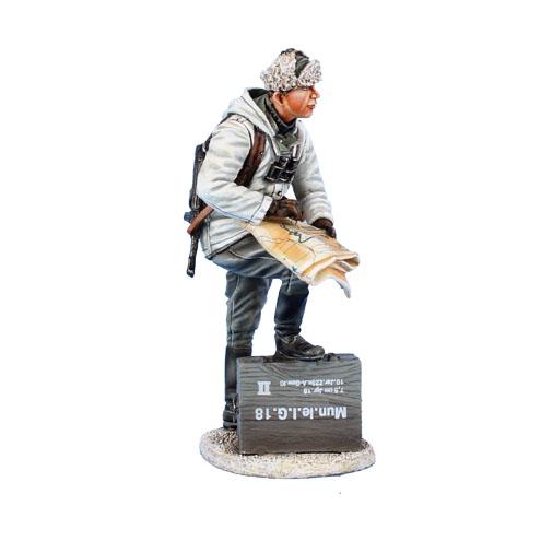 German Winter Officer with Map--single figure #2