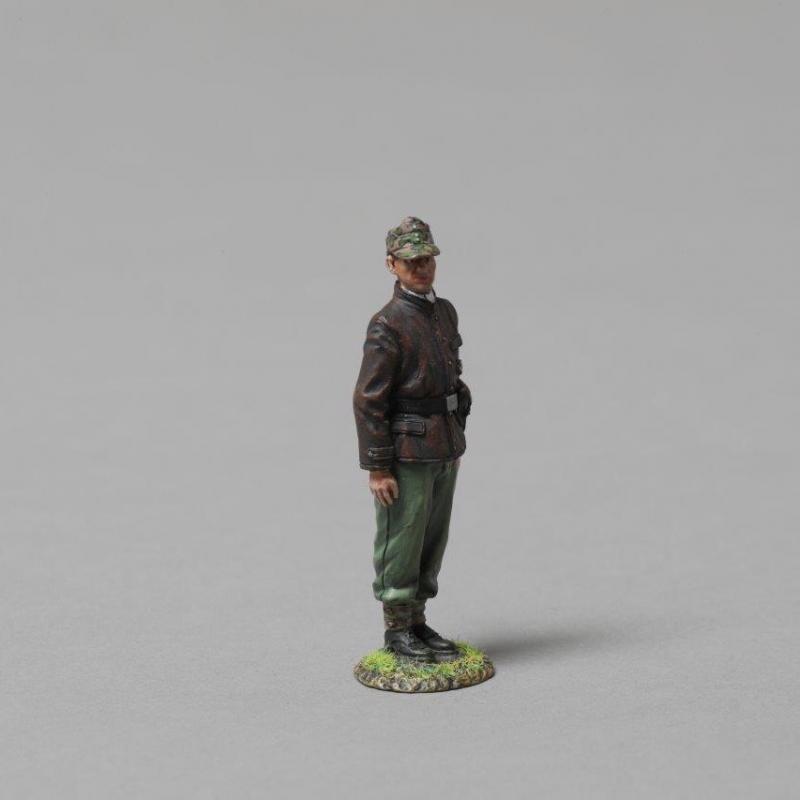 12th SS Panzer Division Tanker Looking Left (leather Italian submarine jacket & camouflage cap)--single figure--RETIRED--LAST THREE!! #2
