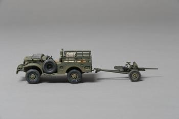 Image of Dodge WC 51/52 in USMC Markings with 37mm Cannon