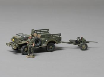 Image of Dodge WC 51/52 in 82nd Airborne Markings with 37mm Cannon--RETIRED.
