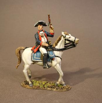 Image of Lt. Col. Heinrich Von Breymann, The Battle of Saratoga, 1777, Drums Along the Mohawk--single mounted figure--RETIRED--LAST ONE!!
