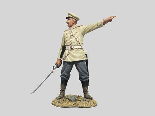 Officer Command--single Boxer Rebellion era Russian officer figure commanding troops #1