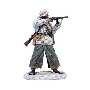 Image of German Winter Soldier Firing PPSH4--single figure--RETIRED.
