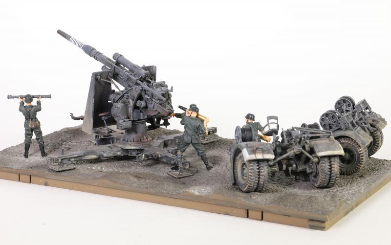 1/32 FlaK 36 w/sd.202 Tow Vehicle Diecast Model w/Figures (Gray) -- FIVE IN STOCK! #3