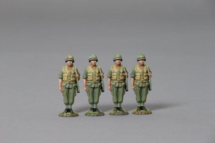 Vietnam USMC Standing with Slung Rifles--four USMC figures #1
