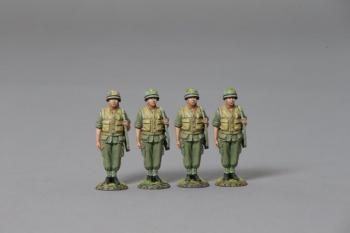 Image of Vietnam USMC Standing with Slung Rifles--four USMC figures--RETIRED--LAST TWO!!