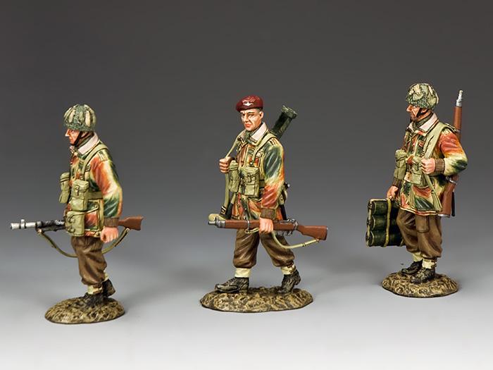 On The Road To Arnhemthree WWII British paratrooper figuresRETIRED