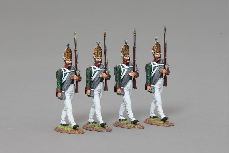Four Advancing Pavlowski Grenadiers (moustache & blanket)--four figures--RETIRED--LAST ONE!! #1