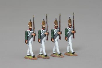 Four Advancing Pavlowski Grenadiers (moustache & blanket)--four figures--RETIRED--LAST ONE!! #0