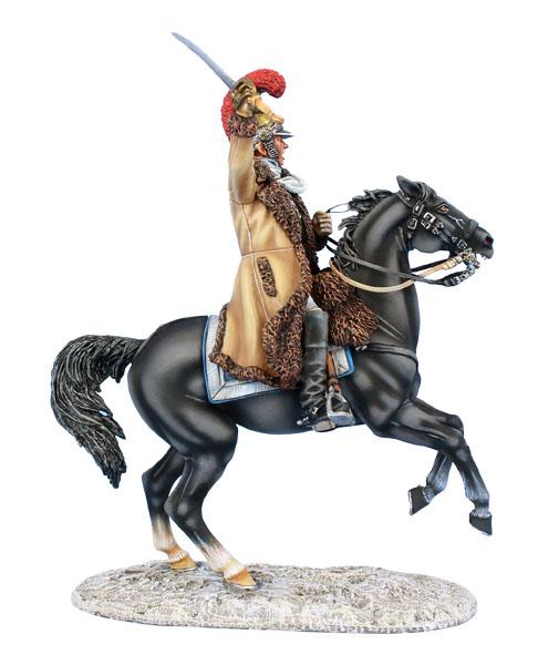 French Carabinier Officer, The Retreat from Russia, Russia, 1812--single mounted figure #2