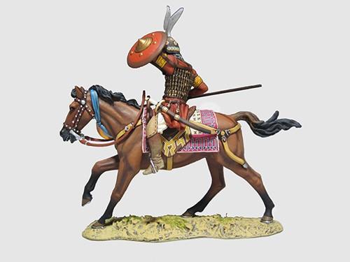 Mounted Muslim Mamluk Cavalry with Spear, Battle of Ain Jalut, 1260 CE--single mounted figure #2