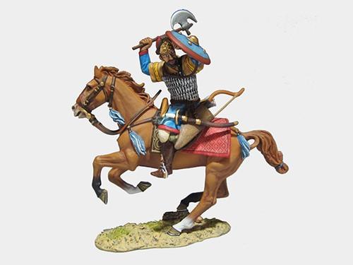 Mounted Muslim Mamluk Cavalry with an Axe--single mounted figure #2