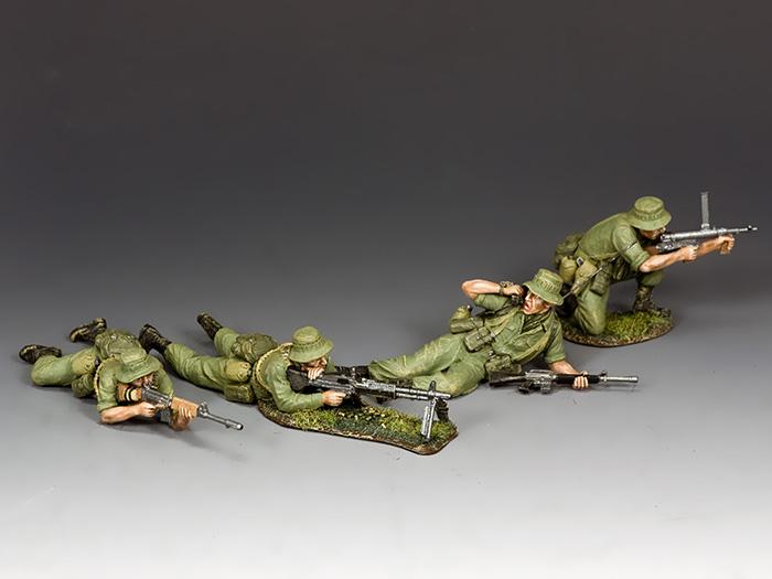  Aussies in Vietnam--The Battle of Long Tan Set #1--four figures--RETIRED--LAST ONE!! #1
