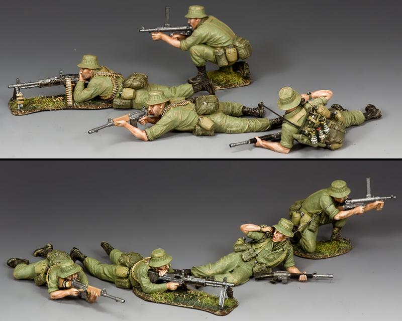  Aussies in Vietnam--The Battle of Long Tan Set #1--four figures--RETIRED--LAST ONE!! #2