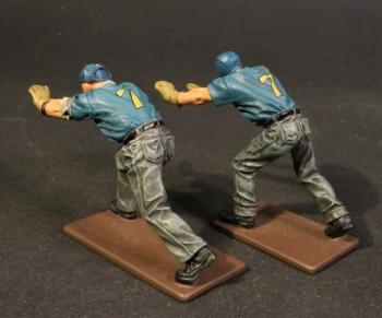 Two Plane Handlers Pushing, U.S.S. Saratoga (CV-3), Inter-War Aviation--two figures Two Plane Handlers Pushing, U.S.S. Saratoga (CV-3), Inter-War Aviation--two figures #41449