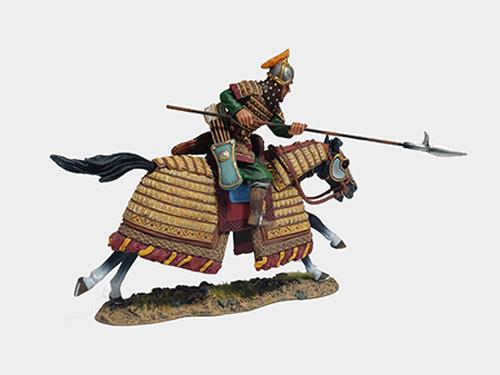 Armoured Heavy Mongol with a Hooked Spear--single mounted figure #1